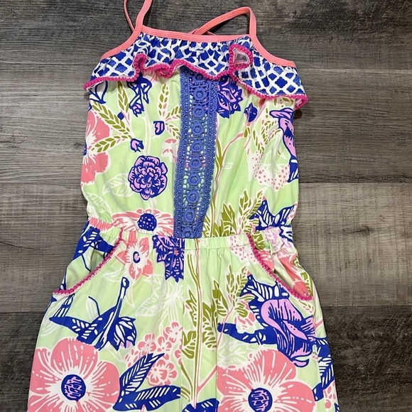 Matilda Jane Floral Horseshoe Romper size 12 - Picture 2 of 7